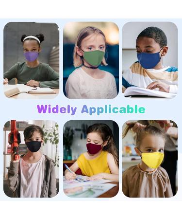 12 Pack Kids Masks - Reusable Washable Cute Boys Girls Face Masks - Breathable Adjustable School Mask for Children in Various Colors - Buy Online on GoSupps.com