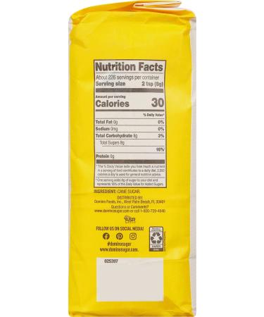 Domino Premium Pure Cane Granulated Sugar 4 LB Bag - Pack of 2 - Buy Online on GoSupps.com