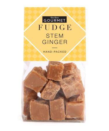 Bon Bon's Gourmet - Stem Ginger Fudge Bag Handmade British Fudge 150g