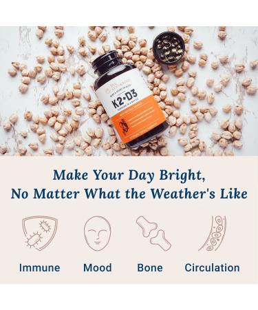 Live Conscious K2+D3 - 60 Softgels for Bone & Heart Health Support - Buy Online on GoSupps.com
