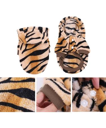 XIAOYU Pet Clothes | XXL Tiger Hoodie for Dogs & Cats - Warm Halloween Costume & Cosplay Apparel - Buy Online on GoSupps.com