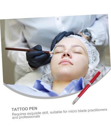 Didiseaon 3pcs Makeup Professional Embroidered Manual Aluminium Make Pen Alloy Eyebrow Supply Permanent 14.2x0.9cmx3pcs Redx3pcs - Buy Online on GoSupps.com