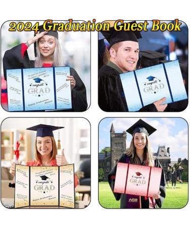LONGLUAN 2024 Graduation Guest Book Graduation Guest Book 2024 Graduation Sign in Book Graduation Party Guest Book Graduation Party Guest Book 2024 Class of 2024 Graduation Guest Book (Blue) - Buy Online on GoSupps.com