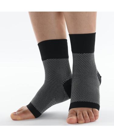 Plantar Fasciitis Support Brace | Soft Arch Support Ankle Compression Sleeve for Women - Tear Resistant Open Toe - 1 Pair (M - Buy Online on GoSupps.com