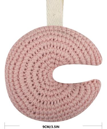 Moon-Shaped Baby Pacifier Holder | Cute Cotton Pacifier Hanging Clip for Newborns | International Shipping - Buy Online on GoSupps.com