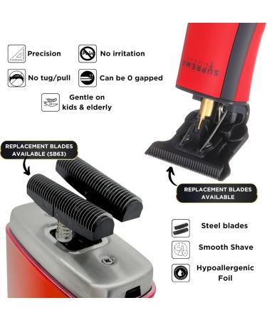 Supreme Trimmer 2-in-1 DLC T-Shaper & Crunch Foil Shaver | Electric Razor & Beard Trimmer Kit | International Shipping Available - Buy Online on GoSupps.com
