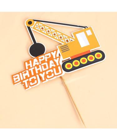 Personalised Cake Toppers Cake Decorations Cake Toppers for Kids Engineering Vehicle Car Cake Decorations Birthday Party Dessert Baking Decor Supplie (Color : C) (Color : E) (Color : C) - Buy Online on GoSupps.com