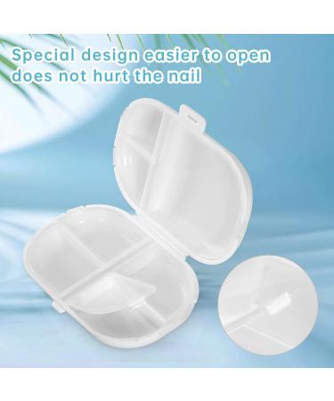 Dynippy Daily Pill Organizer - Portable 7-Compartment Pill Case for Travel | Small Vitamin & Medicine Holder in White - Buy Online on GoSupps.com