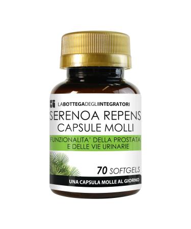 LABOTTEGADEGLIINTEGRATORI SERENOA REPENS 70 SOFTGELS WITH 320 MG OIL STANDARDIZED AT 90 SOFT CAPSULES FOR THE PROSTATE AND URINARY TRACT 1 SOFTGEL CAPSULE PER DAY