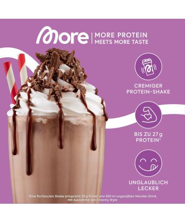 More Protein Drinking Chocolate 600g - Whey & Casein Mix for Muscle Building - Lactase Fortified German Quality - Buy Online on GoSupps.com