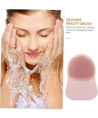 PLAFOPE Silicone Face Brush Clipper Grippers Face Brush Scrubber Silicone Scrubbers Facial Cleansing Brush Face Brush for Women Makeup Remove Brush Pink Silicone Brush Manual 8x6cm Pink - Buy Online on GoSupps.com