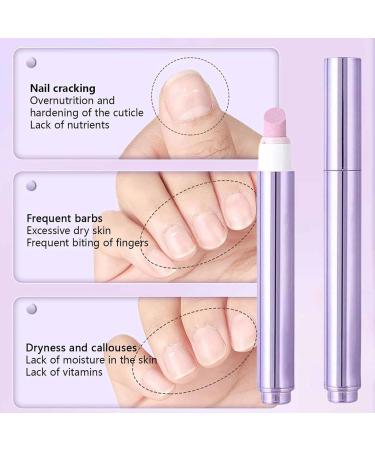 2pcs 3-in-1 Nail Care Pen Cuticle Pusher Nail Oil Pen with Ceramic Tip for Hangnails Cuticle Oil Pens for Nails Dry & Damaged Nails Repair Kit Moisturize Strengthen Brighten Care - Buy Online on GoSupps.com