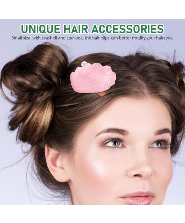 Beavorty 4 Pairs hair clips for girls hair jewelry girls hair accessories seashell hair clips seashell hair clip for girl decorative hair clip star hair clip women's alloy decorate cute - Buy Online on GoSupps.com
