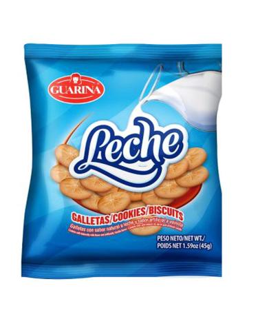 4 Set- Guarina Galletas Dulces Ideal con Leche (Sweet Crackers) Contains: Wheat, Milk and Soy 45g, 1.4 Ounce 4 set 1.59 Ounce