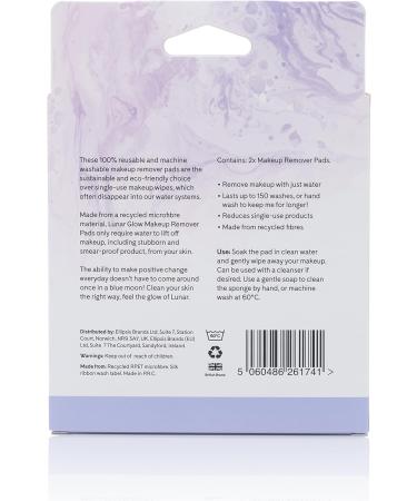 Makeup Remover Pad by Lunar Glow A Sustainable and Eco-friendly Choice. Includes 2 pads - Buy Online on GoSupps.com