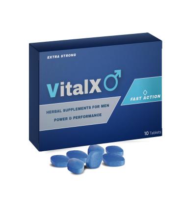 VitalX | 10 Tablets | Stronger | Power & Performance | Fast Effect | 100 Natural