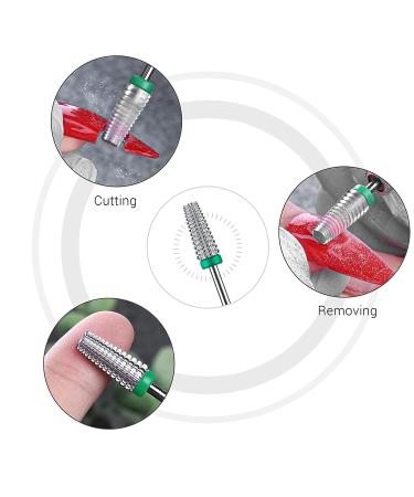 MelodySusie 5 in 1 Tungsten Carbide Nail Drill Bit for Acrylic & Gel Nails - Professional Manicure Tool for Fast & Easy Removal - 3/32'' Two Way Rotation - Left & Right Handed Compatible - Buy Online on GoSupps.com