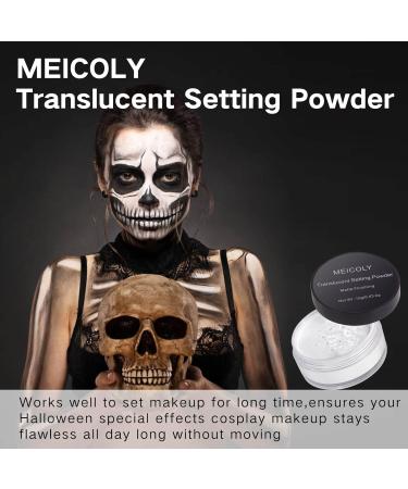 MEICOLY Talc-Free Setting Powder - Long Lasting Translucent Matte Face Powder for Halloween SFX Makeup & Oil Control - Buy Online on GoSupps.com