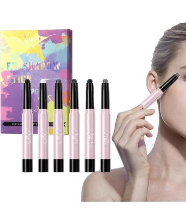 Shimmer Matte Eye Shadow Sticks Shimmer Matte Waterproof Eyeshadow Pencils Water-Resistant Long-Lasting Eye Shadow Pencils Non 2 Teams - Buy Online on GoSupps.com