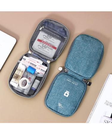 Rnhdly 2-Piece Travel Pharmacy Bag | Waterproof Mini First Aid Bag for Medication Emergency Essentials | Portable & Compact for Office Travel & Camping - Buy Online on GoSupps.com