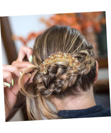 MAGICLULU hair accessories wedding alloy Korean version spring wedding hair clips for brides top clip diamond bride Diamond hairpin hair side combs large comb hair clip decor - Buy Online on GoSupps.com