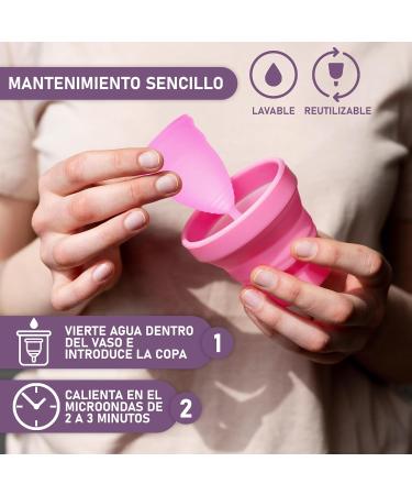 Bibrad Menstrual Cup Set | 2 Sizes (M & L) | 100% Soft Medical Silicone | Sterilizer & Cotton Carrier Bag | Washable & Reusable - Buy Online on GoSupps.com