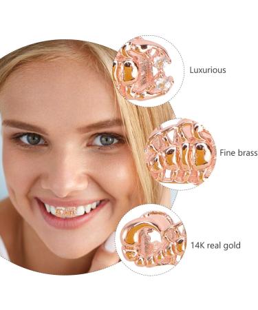 PLAFOPE 1pc Scorpion Single Braces Decor Removable Tooth Caps Scorpion Shaped Accessories Gold 14k 2X1cm Golden - Buy Online on GoSupps.com