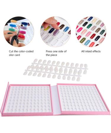 Noverlife 216 Nail Color Chart Display Book with False Nail Tips - Pink - Buy Online on GoSupps.com