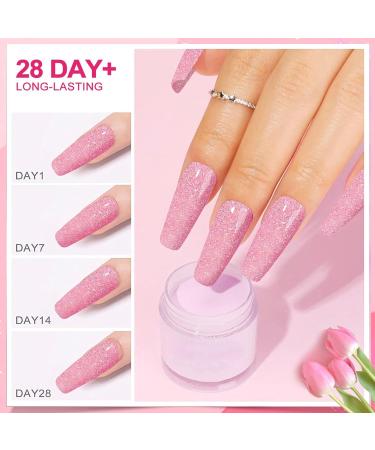 Poudre de trempage fine rose de 28 g/bo te pas besoin de durcissement la lampe comme un vernis gel finition uniforme et lisse (Dip-No.129) HJ-ND064B-No.129-2# - Buy Online on GoSupps.com