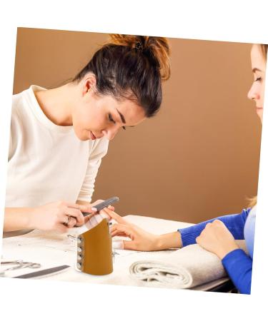  Healeved Healeved Palette for nail art and hand care makeup tray foundation mixing palette foundation plate for liquid makeup foundation plate makeup storage wax applicator pvc Light Brown - Buy Online on GoSupps.com