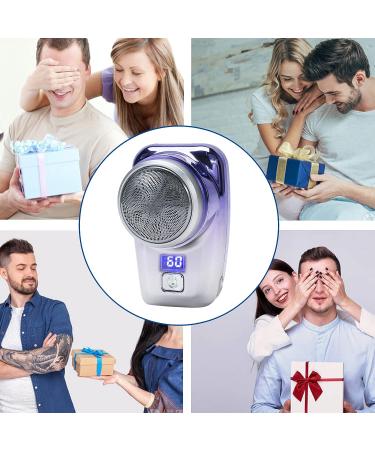 2023 Mini-Shave Portable Foil Shaver - Pocket Size Electric Razor for Men | USB Rechargeable & Washable | Perfect for Travel | Ideal Gift for Boyfriend, Father & Father-in-Law | Silvery - Buy Online on GoSupps.com