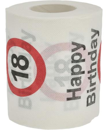 Happy Birthday Toilet Paper | 18th Birthday 2-Ply 24m | Fun Motif Gift Idea - Buy Online on GoSupps.com