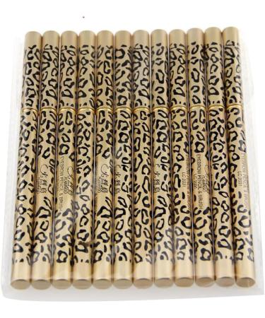 FOMIYES 2pcs Set 12pcs Waterproof Eyebrow Pen Eyebrow Pencil Brush Iron Tube Leopard Print Eyeliner 1 count (Pack of 1) As Shownx2pcs - Buy Online on GoSupps.com