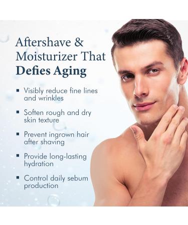 Face Cream for Men - Anti-Aging & Anti-Wrinkle Moisturizer with Green Tea Extract - All Skin Types - Day & Night Care - 2 Oz - Buy Online on GoSupps.com