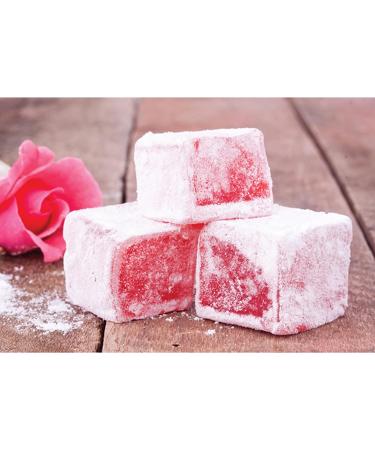 Bodrum Delight Luxury Rose 350g | Turkish Delight Sade Lokum Dessert Gourmet Box | Confectionery Authentic & Luxurious Selection of Turkish Delight Gift Box | From Turkey (Luxury Rose 350g 1 Pack) Luxury Rose 350g 1 Pack - Buy Online on GoSupps.com
