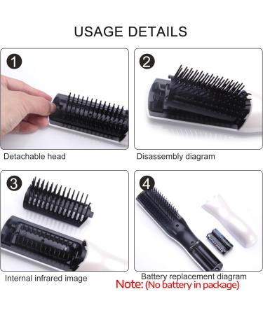Buy 2-in-1 Electrical Head Massager Comb & Scalp Massage Brush - Anti-Hair Loss Vibration Hairbrush for Women & Men International Shipping Available - Buy Online on GoSupps.com