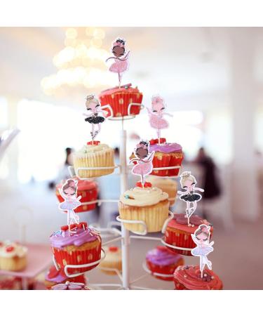 Xsstarmi 24 Pack Ballerina Cupcake Toppers Assembled Colorful Ballet Dancer Baby Girl Cupcake Picks Dancing tutu Cake Decorations for Baby Shower Theme Ballet Girl Birthday Party Supplies - Buy Online on GoSupps.com