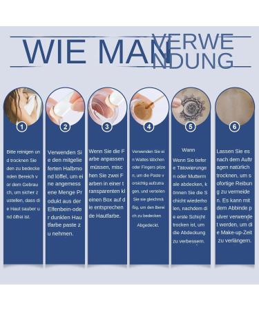 Skincovering makeup camouflage foundation matte fullbody makeup with full pigmentation for neck arms women and men - Buy Online on GoSupps.com