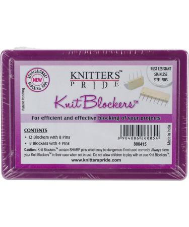 2-Pack Knitter's Pride KP800415 Knit Blockers & Pin Kit - Best Set for Knitting Projects - Buy Online on GoSupps.com