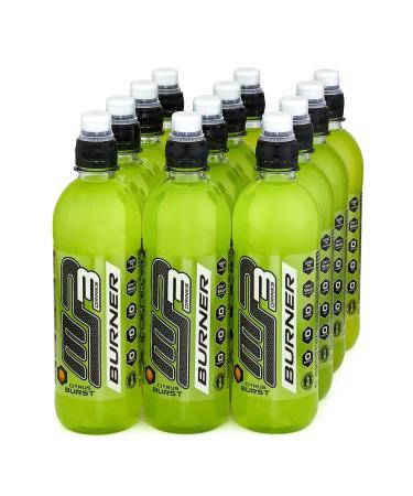MP3 MP3 Sport Energy Drink Fat Burner L-Carnitine Sugar Free Low Calorie Fat Burner for Weight Loss Citrus Flavor Ready to Drink - Pack (12 x 500ml)