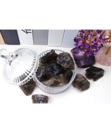 Xiannvxi 2 Smoky Quartz Crystal Gemstones Set - 100% Natural Raw Stones - Premium Mountain Crystals for Spiritual Healing - 4pcs - Buy Online on GoSupps.com