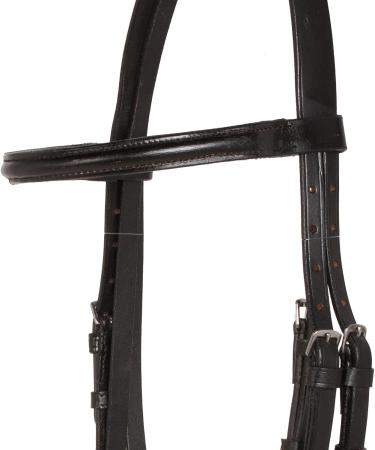 Premium Black Brown Raised Eventing Leather Horse English Bridle - Hand Stitched Acerugs - Buy Online on GoSupps.com
