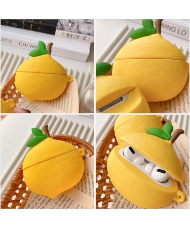 UKCOCO 1Pc Lemon Headphone Case Silicone Earbud Case Earphone case Skin Earphone case Protector Leather Protector Silicone Wireless Earphone Cover Pro2 Plastic case Printing Silica Gel Yellow 8x7.5x4cm - Buy Online on GoSupps.com