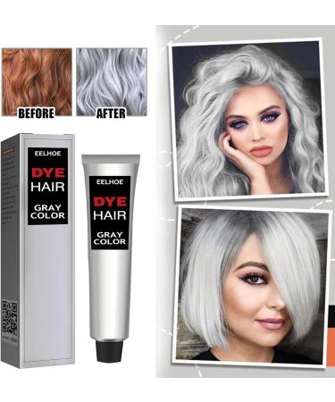 Silver hair dye natural silver gray hair dye cream cream with hair color silver hair dye silver gray hair dye cream for all hair types - Buy Online on GoSupps.com