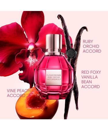 Viktor&Rolf - Flowerbomb Ruby Orchid Eau de Parfum - Women's Perfume Travel Holiday Gift Set - Floral & Fruity - With Notes of Vanilla & Peach - Full Size 3.4 Fl Oz & Travel Size 0.3 Fl Oz - Buy Online on GoSupps.com