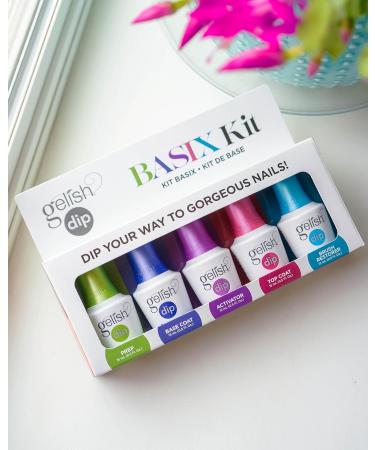 Gelish Dip Basix Kit - Nail Dip Powder Set (6 Pack) - Buy Online on GoSupps.com