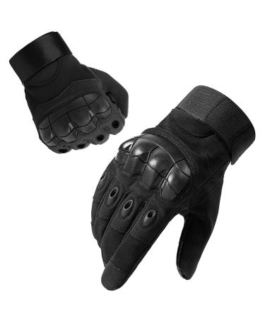 Firschoie Tactical gloves Military with hard ankle protection and 2-finger touchscreen suitable for jungle exploration trekking motorcycle MTB driving (black L) - Buy Online on GoSupps.com