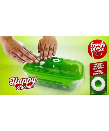 Happy Kitchen Fresh Press Food Canisters 500 ml Pack of 3 - Buy Online on GoSupps.com