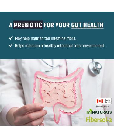 miNATURALS Solufibre Fiber Supplement Powder with Fibersol-2 for Digestive Health and Constipation Relief - 340g - Buy Online on GoSupps.com