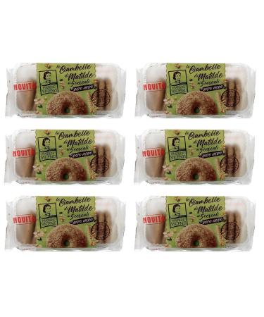Set of 6 Matilde Vicenzi Ciambelle ai 5 Cereali e Riso Nero donuts with 5 cereals and black rice 200 g